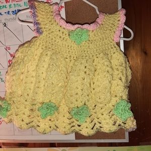 0-6 Months Crochet Baby Dress